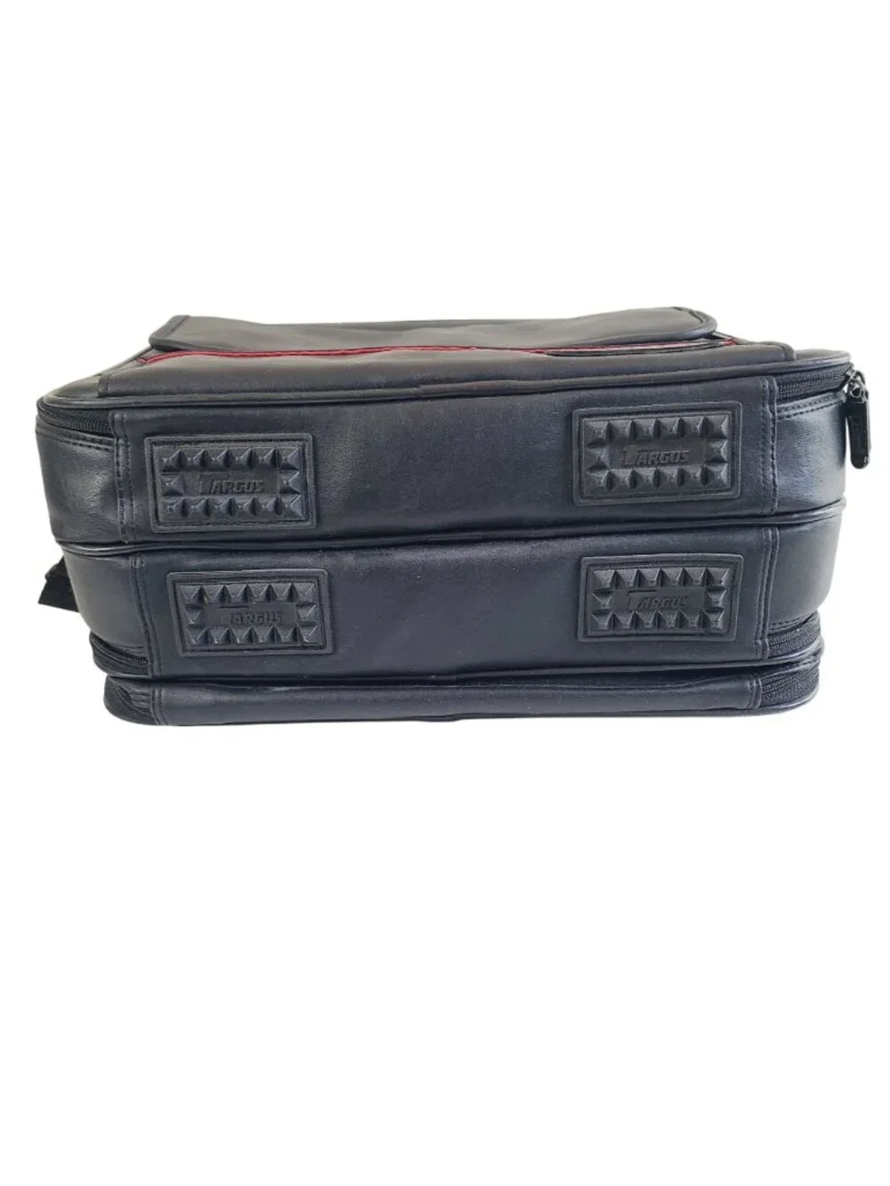 Targus Black Leather Laptop Bag With Shoulder Strap & Multiple Compartments